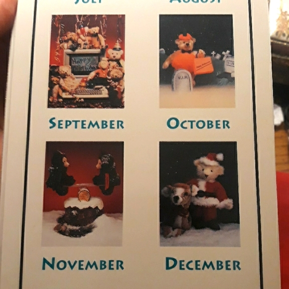 Vintage Teddy Bear Birthday Calander 1992 - Picture 6 of 9